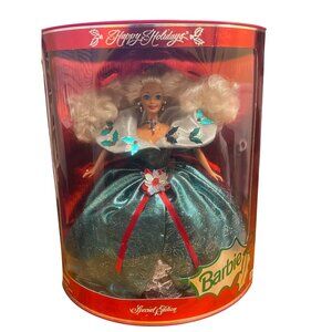 Vintage 1995 Happy Holidays Special Edition Barbie Doll Original Box Estate NEW